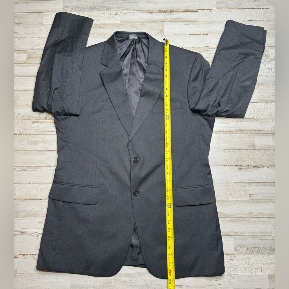 Jos. A. Bank Mens Charcoal Gray Wool Classic Fit Sport Coat Blazer Jacket 42R - Picture 5 of 11